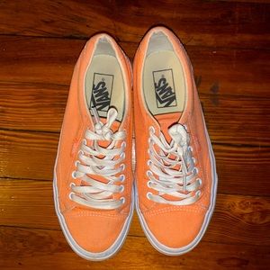 Vintage light orange Vans